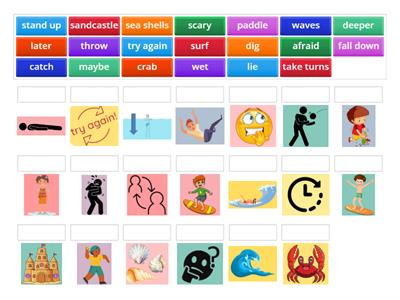 Pete the Cat Pete at the Beach VOCABULARY