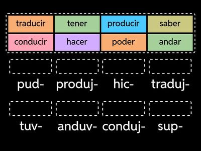 2 - completely irregular preterit roots/stems