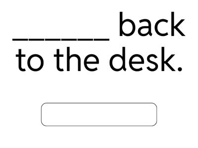 Verbs for Giving Directions
