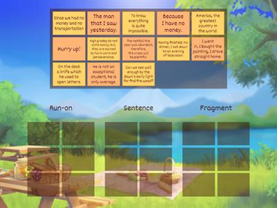  Run-On, Fragments and Sentences 