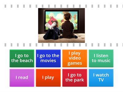 Kids Playroom 2 - Match the free time activities