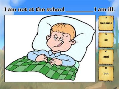 and, but, so, because