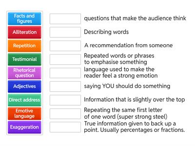 Persuasive writing techniques