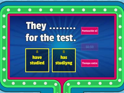 Present perfect / Present perfect continuous / Simple Past