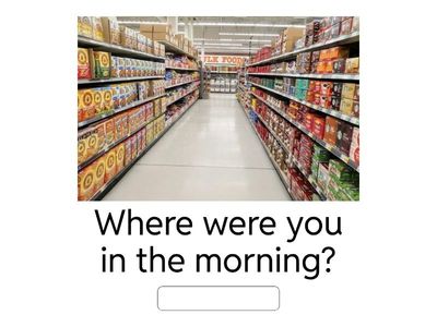 verb to be: past questions 