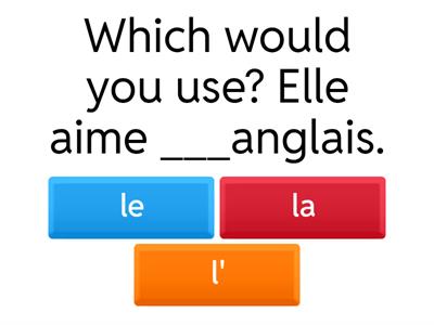 Definite & Indefinite Articles 