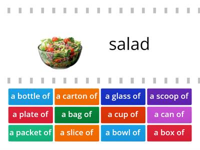 Quantifiers and food