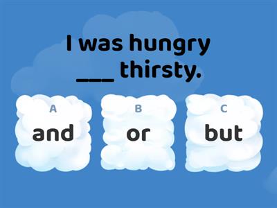 Conectors and, but, or