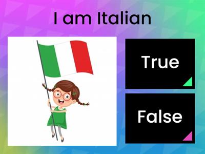 Verb to be - Affirmative form