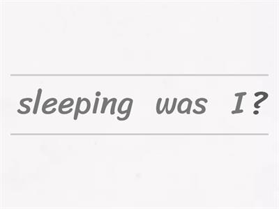 PAST CONTINUOUS - questions