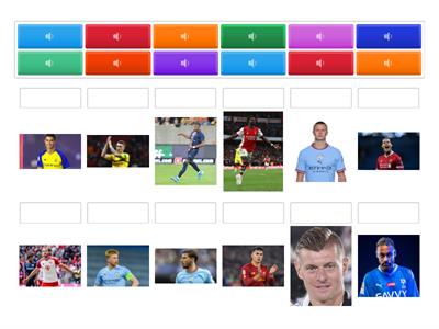 Top soccer players sound