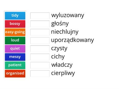 English class A2 Unit 1 adjectives