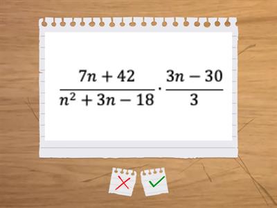 Flashcards - Simplifying Rational Expressions (Multiplication and Division)