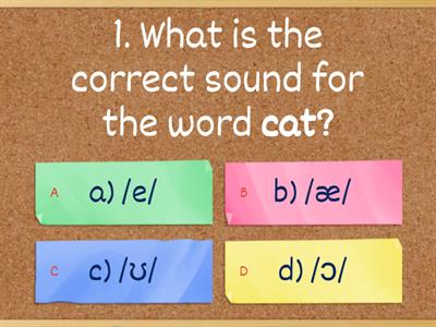 A1. Pronunciation - IPA