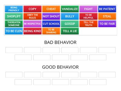 BAD/GOOD BEHAVIOR