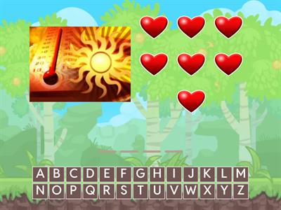 January Middle School Vocabulary Hangman