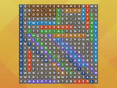 Wordsearch: New Media