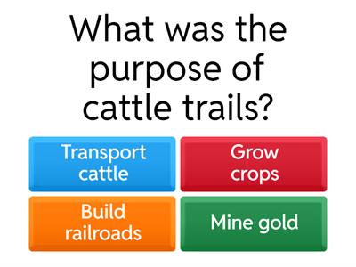 19th Century Innovations and Cattle Trails