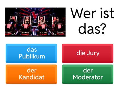 Bitte die richtige Antwort auswählen.