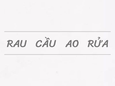 sắp xếp các từ cho sẵn thành tên của một bức tranh của hoạ sĩ Nguyễn Phan Chánh