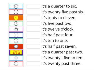 SPEAKOUT elementary -telling the time 