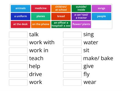  Jobs Collocations 