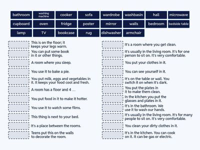 Wider World 2. U5.1 Furniture Definitions