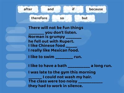 Connectives Match Up