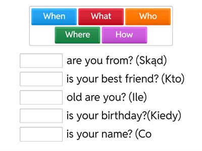 who what where how when