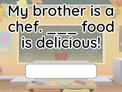 Possessive adjectives