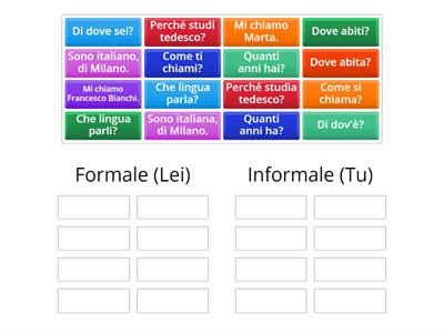 Formale o informale