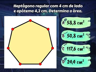 Áreas de polígonos regulares