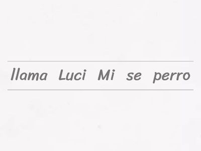 conjunto de palabras