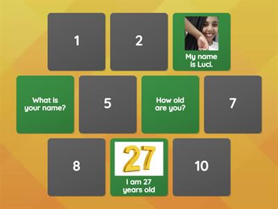 Self introduction - Memory game