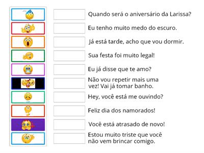 Interpretação de texto - emoticons