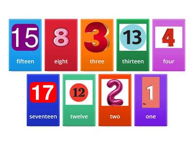 Numbers 1-20 practice