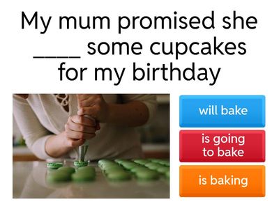 Pre-FCE - Future tenses (Present Simple, Present Continuous, will, going to, Future Continuous)