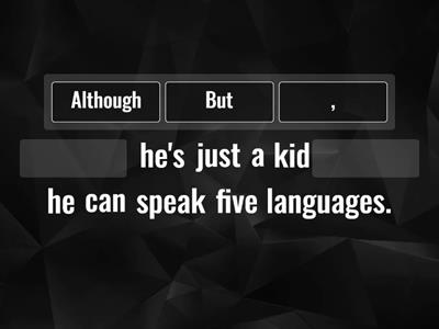 翰林B4 U5：Usage – 從屬連接詞 although/though