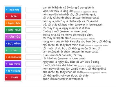 FEELINGS - listening - part 1