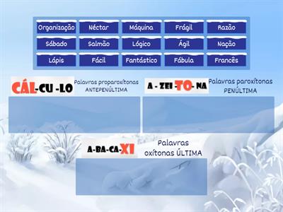 Classificação: Silaba Tonica I I