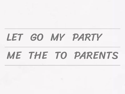 REORDENAR LET AND MAKE