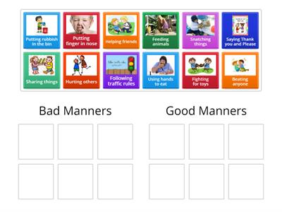 Good and bad manners