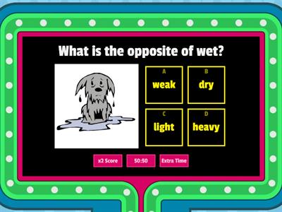 Opposite adjectives ESL