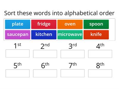 Alphabetical order