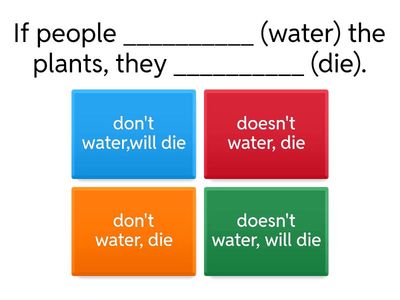Zero&First Conditional Practice