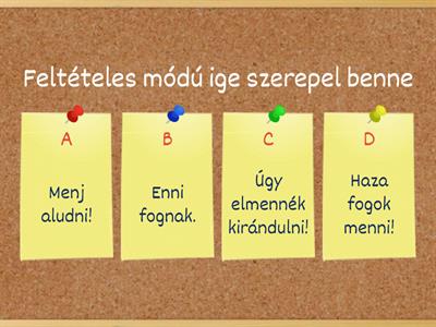 Feltételes módú igék