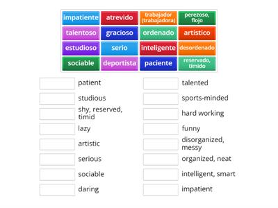 Personality Characteristic Adjectives M4L3