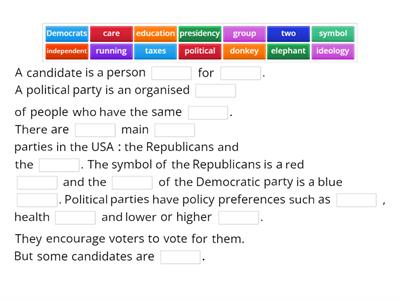 US elections and political parties