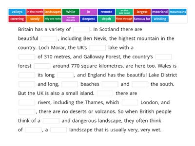 2A The British landscape Solutions Pre-Intermediate