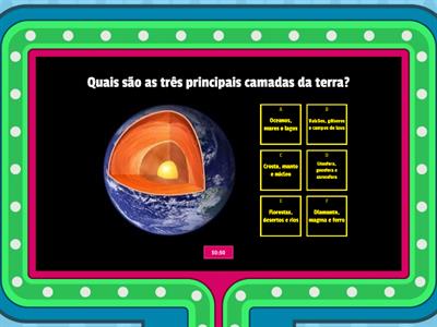 Camadas da terra quiz